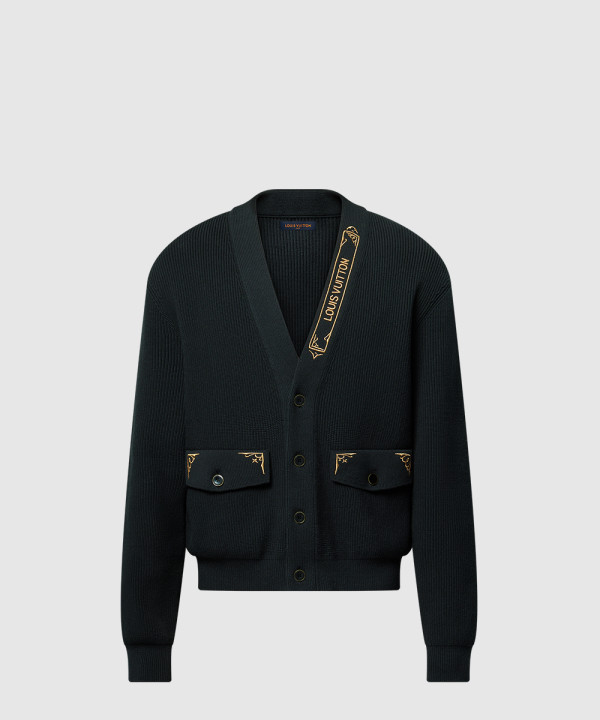 엠브로이더드 시그니처 가디건