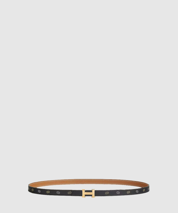 밀론 H 버클 양면 가죽 밴드