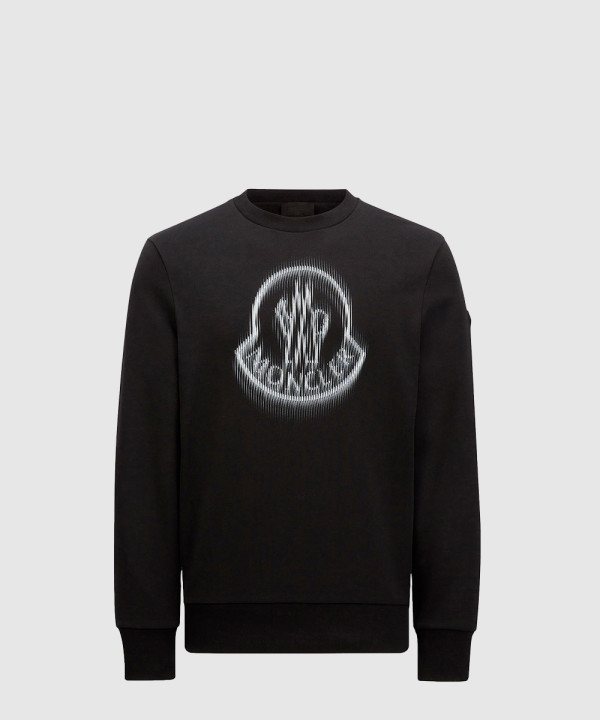 블러 로고 스웨트셔츠