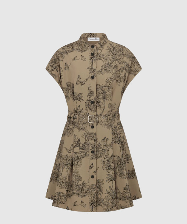 Dioriviera 벨트 쇼트 셔츠 드레스