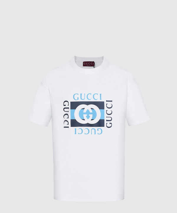 프린트 코튼 저지 티셔츠