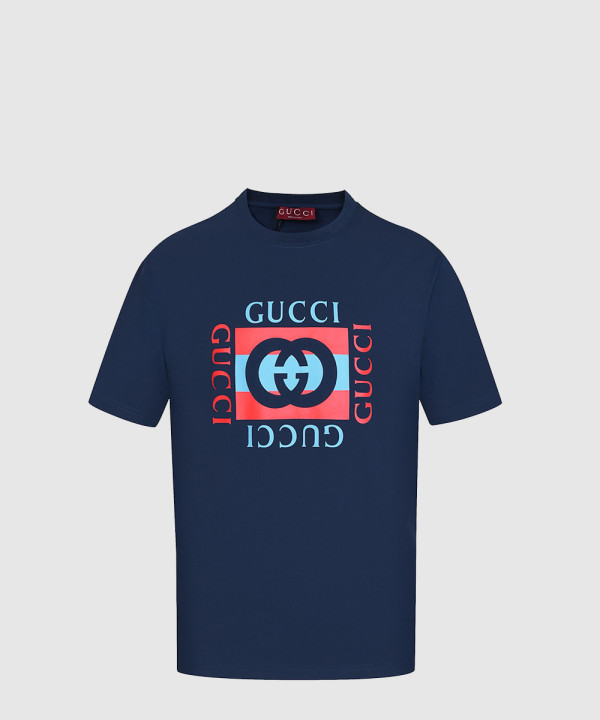 프린트 코튼 저지 티셔츠