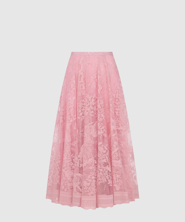 Dioriviera 플레어 미디 스커트