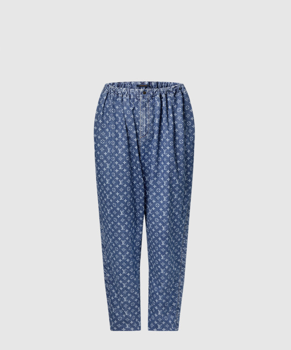 모노그램 데님 팬츠