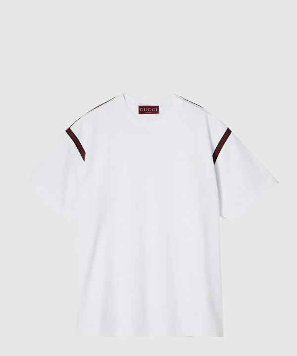 웹 코튼 저지 티셔츠