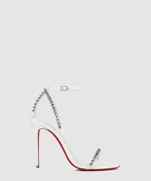 일자 스터드 힐 샌들 3220013