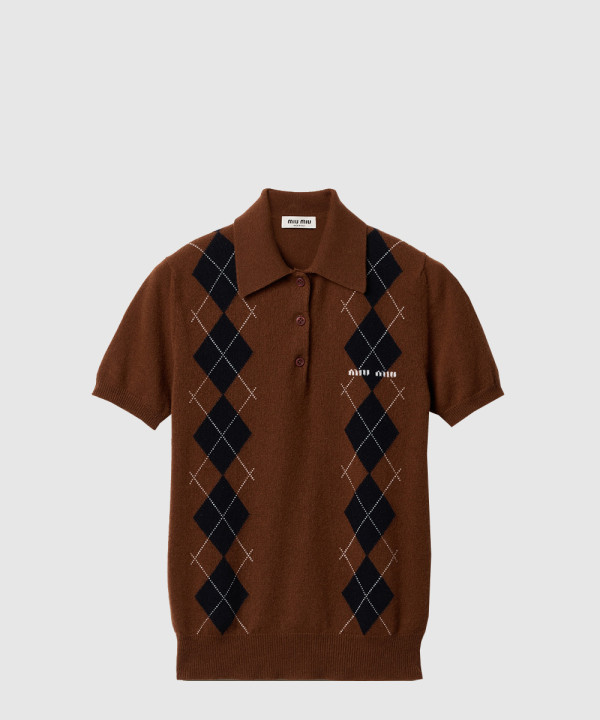 캐시미어 니트 폴로 셔츠