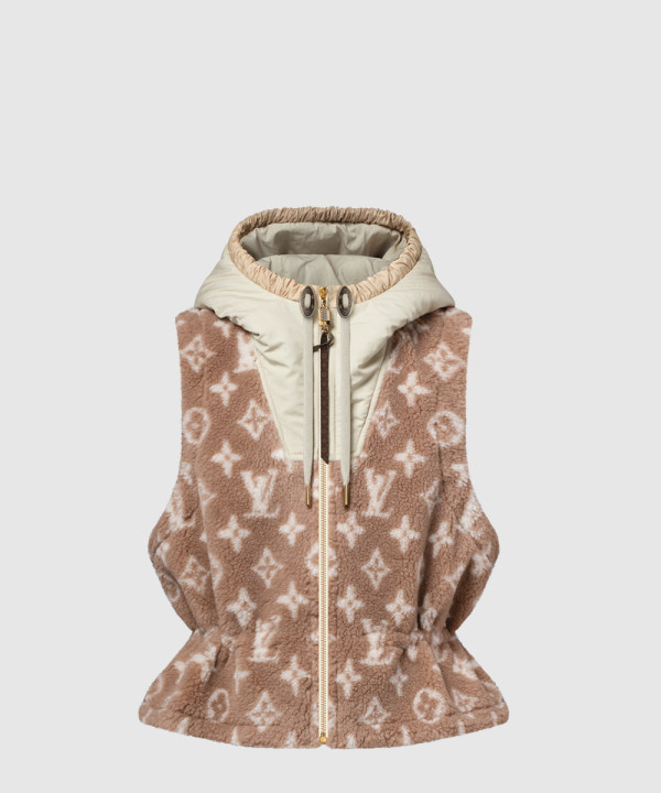 모노그램 플리스 질레