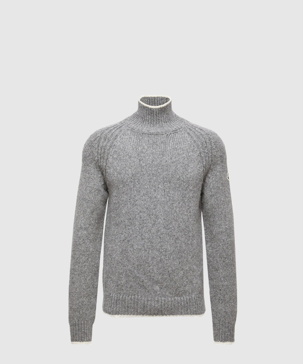 파카  울 혼방 터틀넥 스웨터